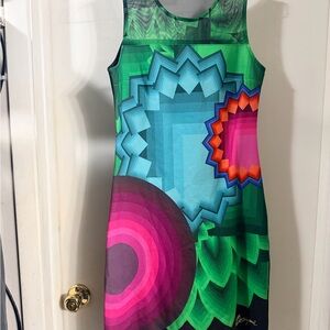 Desigual Multicolor Mesh Dress